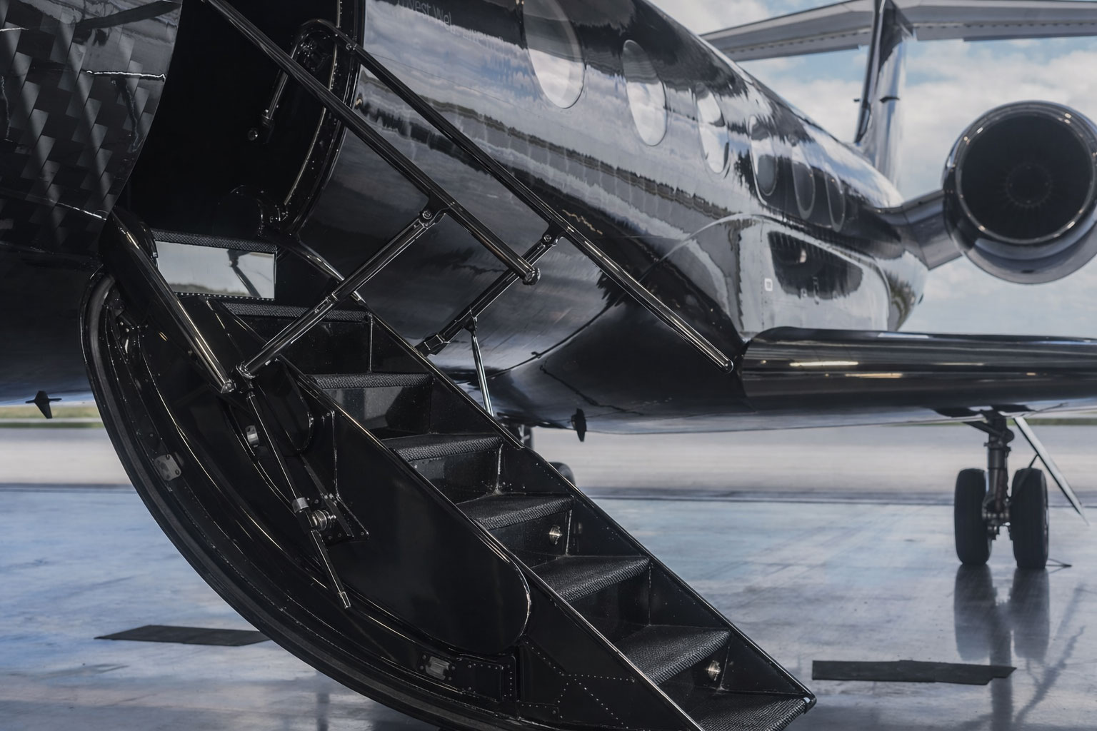 Private Jet Stairs
